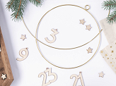 Metal hanging decorations Hoops, mix (1 pkt / 2 pc.)