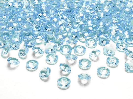Confettis de diamants, turquoise, 12mm (1 pqt. / 100 pc.)
