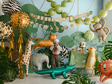 Foil balloon Tiger, 104x81 cm, orange