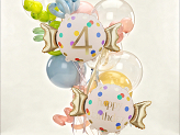Foil balloon Candy ''4'', 61x37 cm, mix