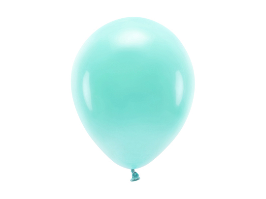 Ballons Eco 26 cm pastel, menthe foncée (1 pqt. / 100 pc.)