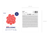 Strong Balloons 27cm, Metallic Poppy Red (1 pkt / 10 pc.)