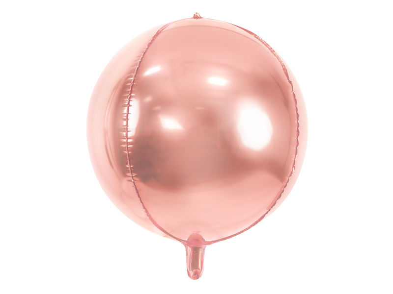 Folieballong – Boll – roseguld – 40 cm