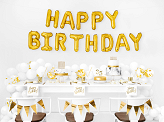 Bougies d'anniversaire unies, dorées, 12,5cm (1 pqt. / 12 pc.)