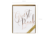 Gästebuch Guest book, 20x24,5cm, weiß, 22 Blatt