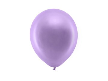 Ballons Rainbow 23 cm, métallisés, violet (1 pqt. / 100 pc.)