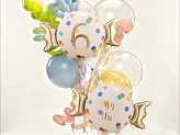 Ballon aluminium Bonbon ''6'', 61x37 cm, assortiment
