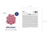 Strong Balloons 30cm, Metallic Maroon (1 pkt / 10 pc.)