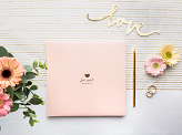 Guest Book For sweet memories, 20.5x20.5cm, powder pink, 22 pages