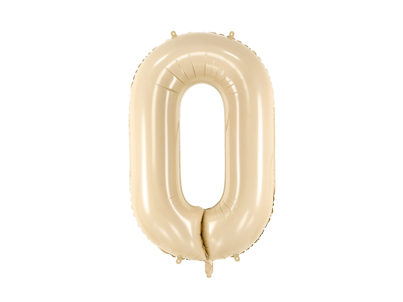 Sifferballong – siffra 2 – beige – 72 cm