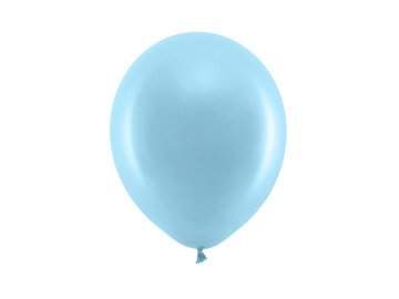Balony Rainbow 23cm pastelowe, jasny niebieski (1 op. / 100 szt.)