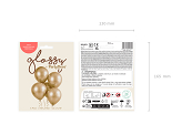 Glossy Ballons 46cm, gold (1 VPE / 5 Stk.)