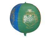 Balon foliowy kula Harry Potter Herb Hogwartu, 50 cm, mix