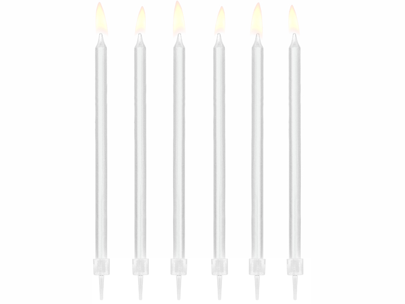 Tårtljus – Klassiska – vit – 14 cm – 12-pack