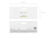 Place cards - Feathers, gold, 10.5x3cm (1 pkt / 10 pc.)