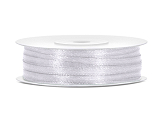 Satin Ribbon, white, 3mm/50m (1 pc. / 50 lm)