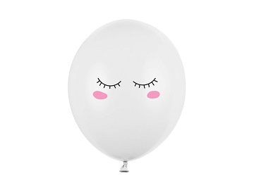 Balloons 30cm Smiley, Pastel Pure White (1 pkt / 50 pc.)
