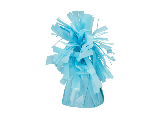 Ciężarek do balonów, foliowy, jasny błękit (1 op. / 4 szt.)