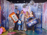 Balon foliowy Boombox, 98x70.5 cm, granatowy