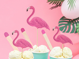 Toppers Aloha - Flamingos, 15-23.5cm (1 pkt / 6 pc.)