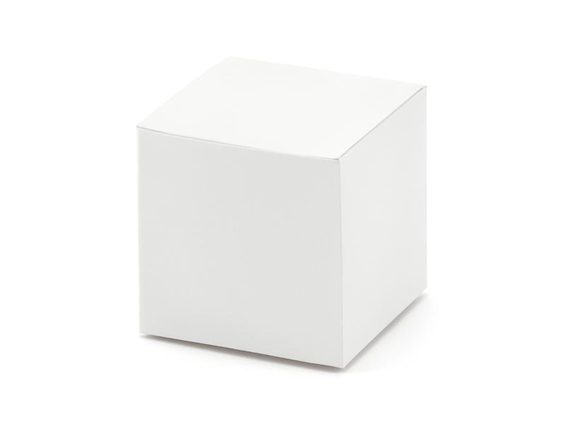 Presentask – kvadrat – vit – 10-pack