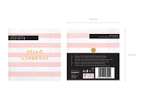 Napkins Yummy - Hello Gorgeous, light pink, 33x33cm (1 pkt / 20 pc.)