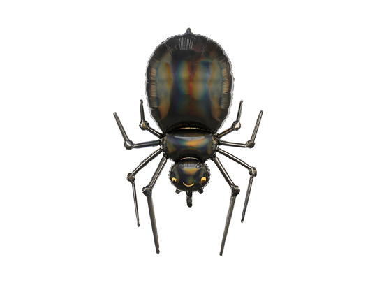 Ballon en Mylar Spider, 60x101cm, noir