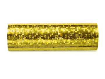 Holografische Serpentinen, gold, 3,8m (1 VPE / 18 Stk.)