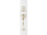 Candles IHS, white, 29cm (1 pkt / 4 pc.)