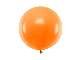 Round balloon 60 cm, Pastel Mandarin Orange