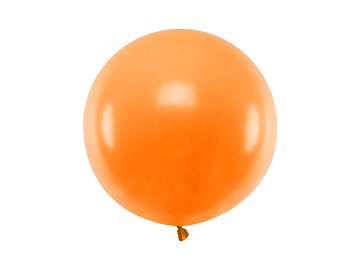 Ballon rond 60 cm, Pastel Mandarin Orange