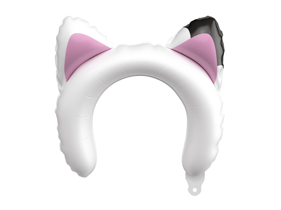 Ballon en aluminium Oreilles de chat Gabby, 21,5x21 cm, assorti (1 pqt. / 6 pc.)