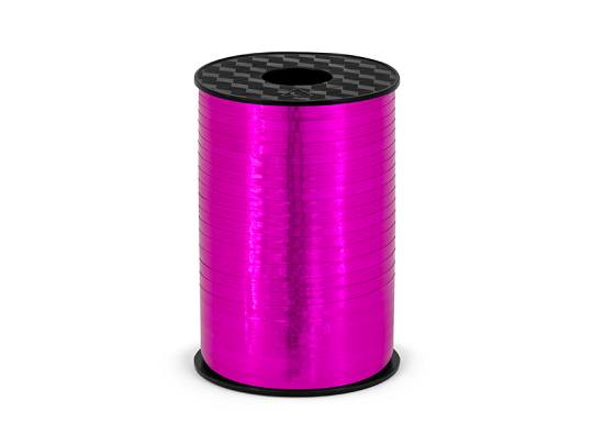 Ruban en plastique, rose foncé, 5mm/225m