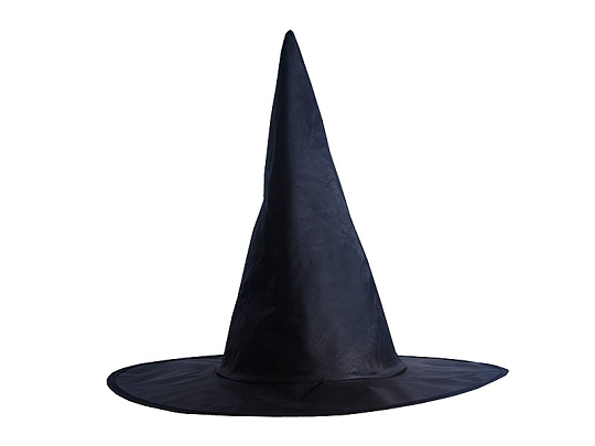 Chapeau de sorcière, noir