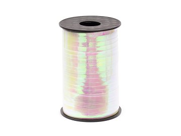 Plastic ribbon, iridescent, 5mm/225m