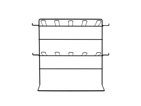 Ekspozytor metalowy mały, 43x20,5x41 cm, czarny