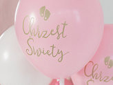 Balony Eco 33 cm,  Chrzest Święty, rumiany różowy (1 op. / 6 szt.)