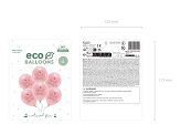 Balony Eco 33 cm,  Chrzest Święty, rumiany różowy (1 op. / 6 szt.)