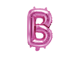 Ballon Mylar Lettre ''B'', 35cm, rose foncé