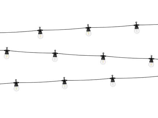 Lampes décoratives LED, noir, 5m