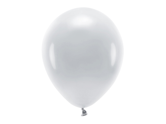 Ballons Eco 30 cm pastel, gris (1 pqt. / 10 pc.)