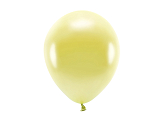Ballons Eco 26 cm, métallisés, jaune vif (1 pqt. / 10 pc.)