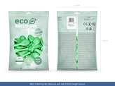 Ballons Eco 30 cm, métallisés, menthe (1 pqt. / 100 pc.)