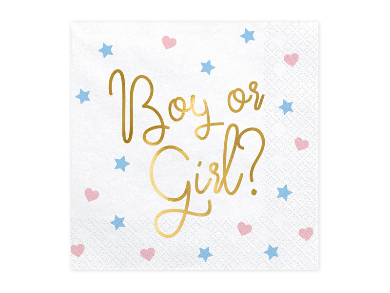 Servetter – Gender Reveal – 20-pack