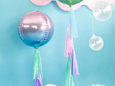 Foil Balloon Ombre Ball, blue and green, 35cm