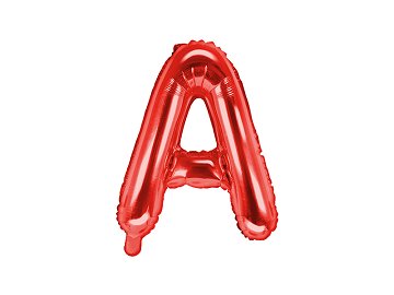 Folienballon Buchstabe ''A'', 35cm, rot