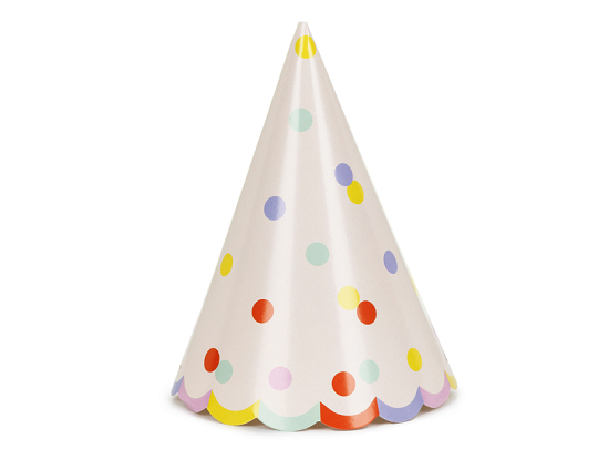 Hats Confetti, 16 cm, mix (1 pkt / 6 pc.)