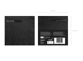 Serviettes 3 couches, noir, 33x33cm (1 pqt. / 20 pc.)