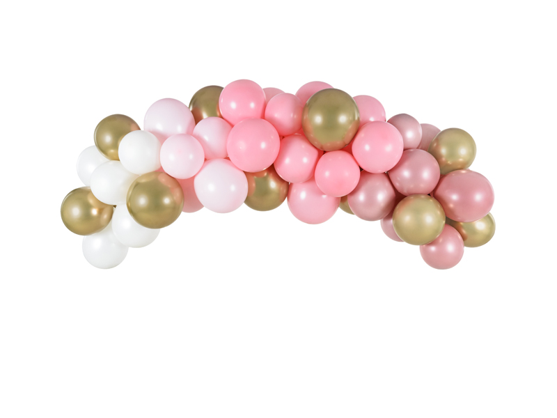 Ballonggirlang – rosa – 200 cm – 60-pack