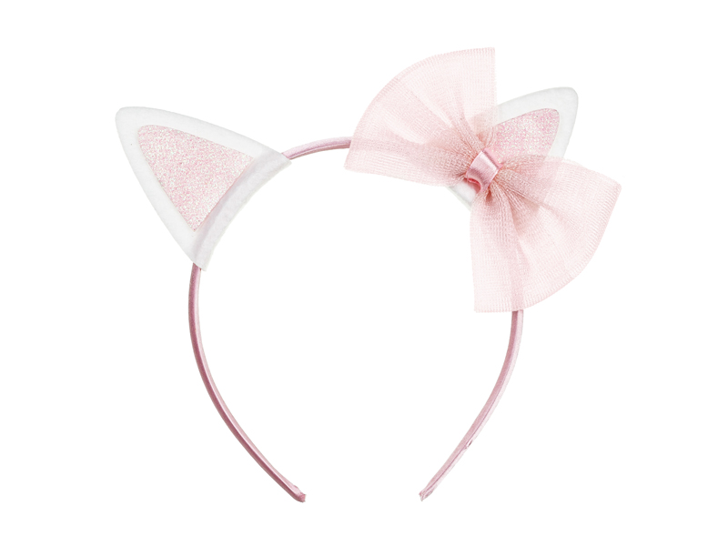 Tiara – Katt med rosett – rosa